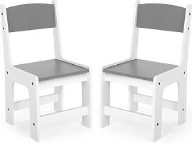 MAMIZO Kinderstuhl Holz 2er Set,ab 1 Jahr,