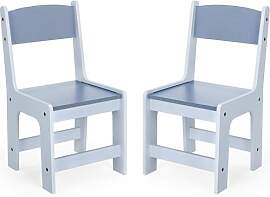MAMIZO Kinderstuhl Holz 2er Set,ab 1 Jahr,