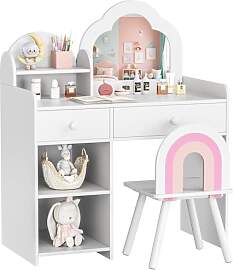 MAMIZO Schminktisch Kinder Set, Wolkenförmiger