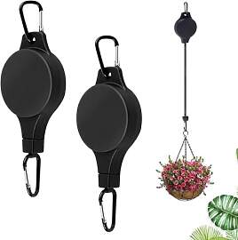 MANGLI Blumenampel versenkbaren Haken, 2 Stück