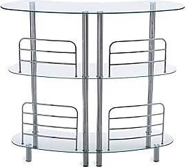 Mango Steam Moderner Glas Bartisch