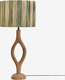Mangoholz-tischlampe Gracia Mango-holz & Armee 