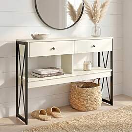 Manora Konsolentisch Schmal Weiss,Console