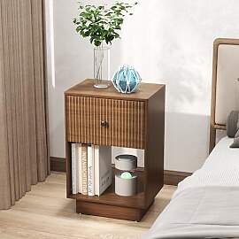 Manora Nachttisch Walnuss 40 cm Breit -