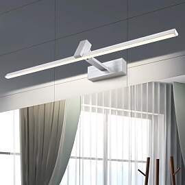 MantoLite Silber Gebürstet LED Spiegel Lampen