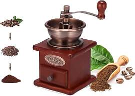 Manuelle Kaffeemühle Einstellbare Grobheit