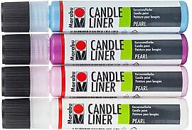 Marabu Candle-Liner-Set Trend, 4x 25 ml
