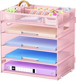 Marbrasse 5-stufiger Schreibtisch-Organizer aus
