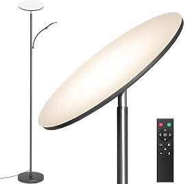 marctronic Grau LED Stehlampe Deckenfluter