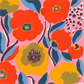 Marimekko Rosarium Serviette 33 x 33cm 20er Pack