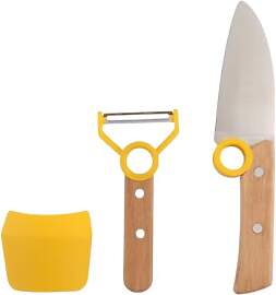 Market Stylez Kinder Kochmesser Set - 3 teilig -