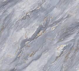 Marmor Tapete Grau und Gold, 40 x 1000 cm Graue