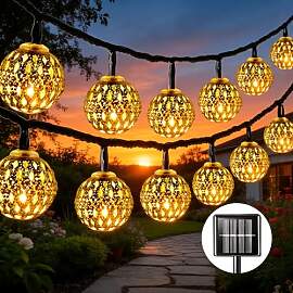 Marokkanischen Schnurlichter, Solar Lichterkette