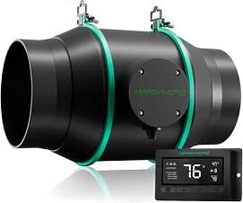 MARS HYDRO 150 mm Rohrventilator mit Temperatur-