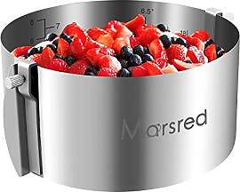 Marsred 8,5 cm verstellbar Tortenring mit
