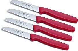 Marsvogel - 4er Pack Gemüsemesser 3" Rot -