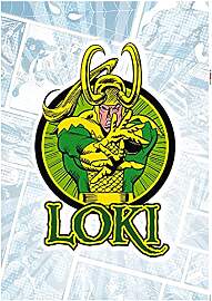 Marvel Wandtattoo von Komar - Loki Comic Classic - 