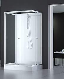 MARWELL Komplettdusche Fertigdusche White Dream 80 