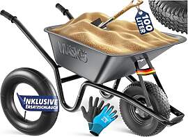 MASKO® Schubkarre Bauschubkarre Gartenschubkarre