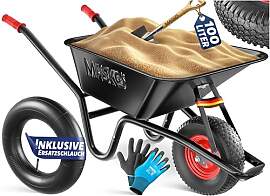 MASKO® Schubkarre Bauschubkarre Gartenschubkarre