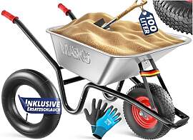 MASKO® Schubkarre Bauschubkarre Gartenschubkarre