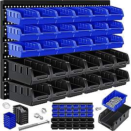 MASKO® Stapelboxen + Wandregal 32-teiliges Set