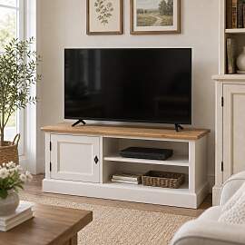 Massives TV-Lowboard mit Landhausoptik -