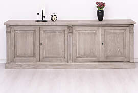 Massives Vintage Sideboard in graubraun