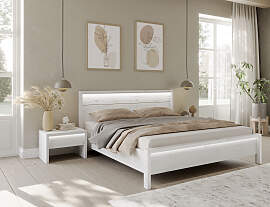 Massivholzbett HOME AFFAIRE "Moivre",