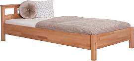 Massivholzbett TICAA "Merci", beige