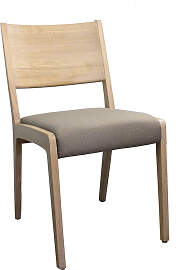 Massivholzstuhl LR 310 mit Polstersitz Buche hell