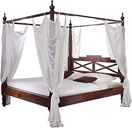 MASSIVMOEBEL24.DE | Oxford Himmelbett Akazie