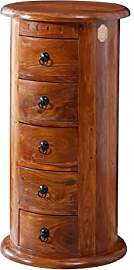 MASSIVMOEBEL24.DE | Oxford Kommode rund Akazie,