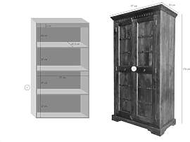 MASSIVMOEBEL24.DE | Oxford Schrank Akazie