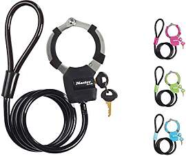 MASTER LOCK Kabelschloss mit Schlüssel [Kabel 1