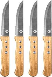 MasterChef Steakmesser Holzgriff, Gezahnte