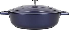 MasterClass Flacher Schmortopf mit Deckel, 4 l/28