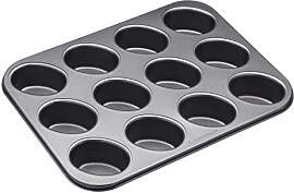 Masterclass Friand Pan - 12 Hole, Grau