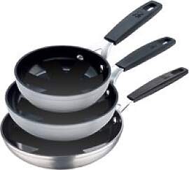 MASTERPRO Pfannenset Smart silber Aluminium 3 tlg.
