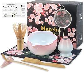 Matcha Set 8-teilig – Matcha Besen Set mit