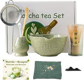 Matcha Set Grün mit 9 Zubehörteilen | Inklusive