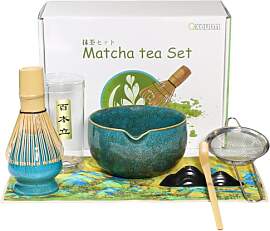 Matcha Set Handgedrehtes Macha Tea Set mit Bambus