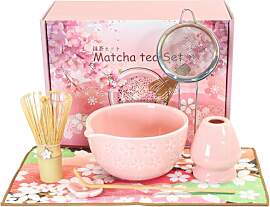 Matcha Set Handgedrehtes Macha Tea Set mit Bambus