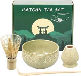 Matcha Set,Matcha Besen Set 4-teiliges mit Matcha