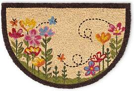 matches21 HOME & HOBBY Kokosmatte Bunte Blumen 