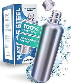 MATE OF STEEL® 100% Plastikfreie 1000ml Edelstahl 