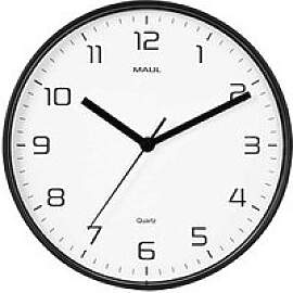 MAUL Wanduhr MAULdrip weiß schwarz Kunststoff, Ø 