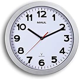 Maul Wanduhr MAULstep Ø 30 cm | Funkuhr mit
