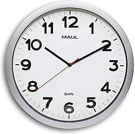 MAUL Wanduhr MAULstep Ø 40 cm | Quarzuhr mit