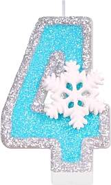 Mavouri Frozen Geburtstagskerzen Zahlen 4,
